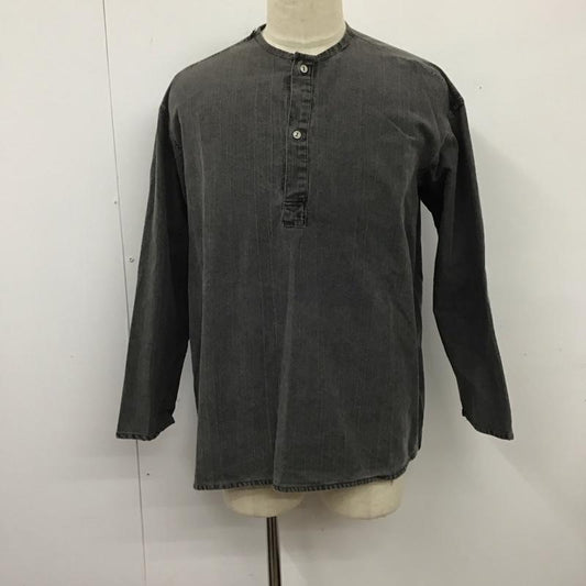 古着 USED カットソー 長袖 ロシア軍 スリーピングシャツ 長袖カットソー 無地 黒 / ブラック /  メンズ USED 古着 中古 10120313