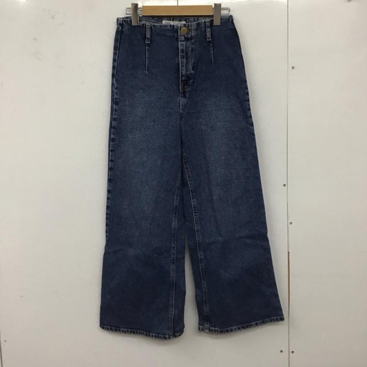 ザラ ZARA パンツ デニム、ジーンズ デニムパンツ ワイドパンツ カジュアルパンツ 34 無地 インディゴ / インディゴ /  レディース USED 古着 中古 10128921