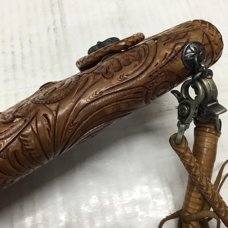 ゴダン GODANE 財布 長財布 レザー 総柄 茶 / ブラウン /  メンズ USED 古着 中古 10108852