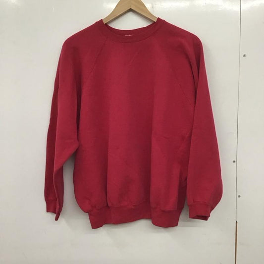古着 USED トレーナー 長袖 長袖トレーナー スウェット クルーネック プルオーバー 古着 無地 えんじ / ワインレッド /  メンズ USED 古着 中古 10139663