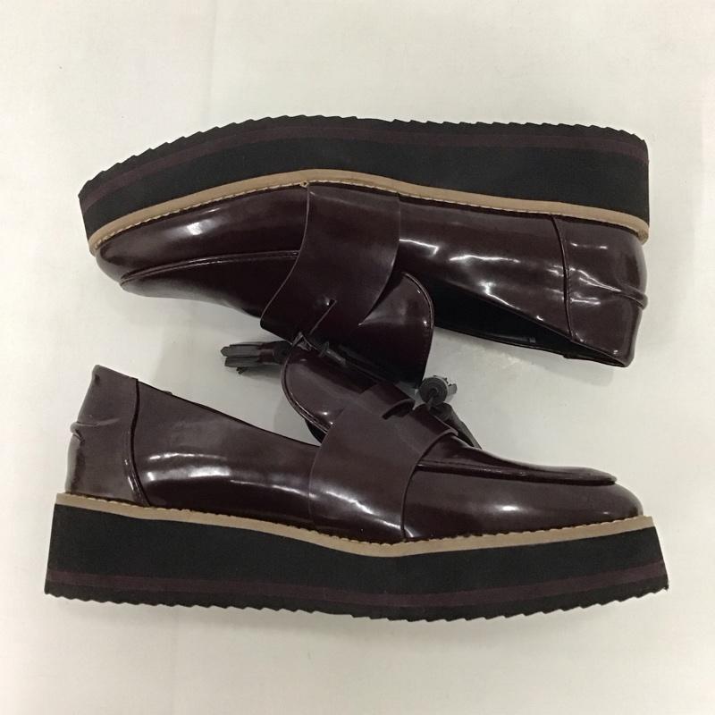 ザラ ZARA ローファー ローファー 1331 201 022 タッセル EU37 無地 茶 / ブラウン /  レディース USED 古着 中古 10135271