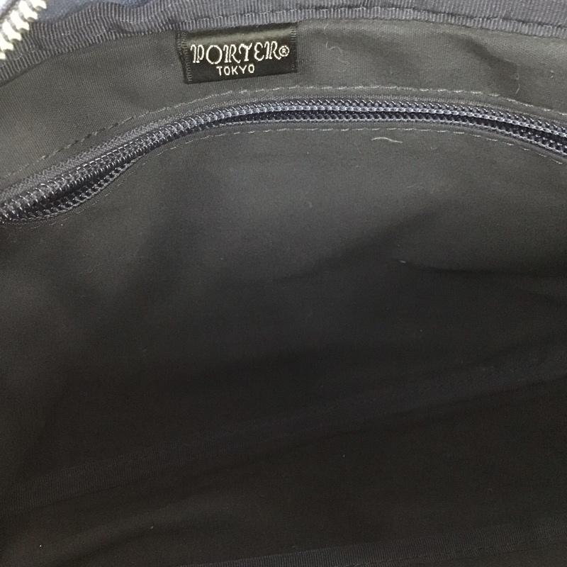 ポーター PORTER ショルダーバッグ ショルダーバッグ BRIDGE ロゴ、文字 青 / ブルー / X 黒 / ブラック /  メンズ USED 古着 中古 10146263