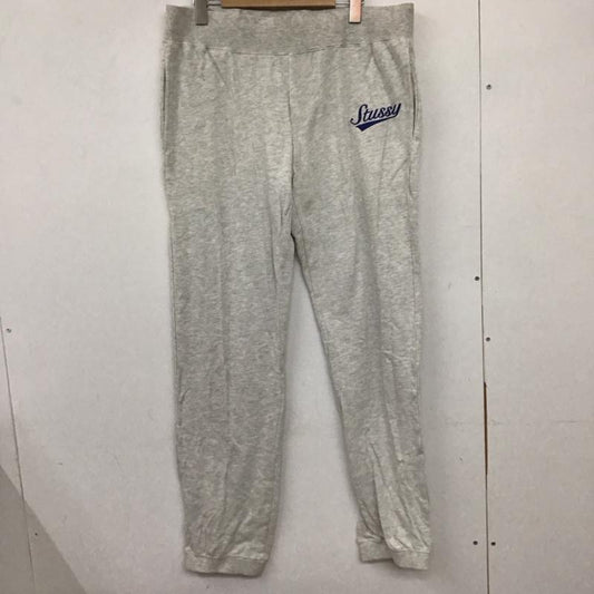 ステューシー STUSSY パンツ ワークパンツ、ペインターパンツ スウェットパンツ ワイドパンツ カジュアルパンツ L ロゴ、文字 灰 / グレー /  メンズ USED 古着 中古 10135913