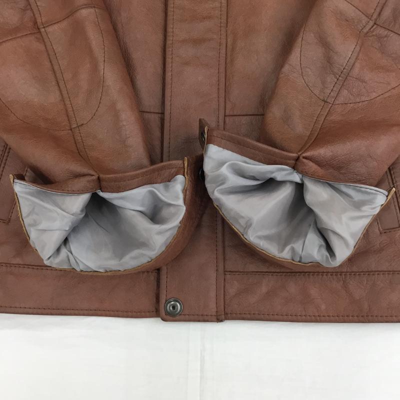 アヴィレックス AVIREX ジャケット、上着 レザージャケット L 無地 茶 / ブラウン /  メンズ USED 古着 中古 10139250