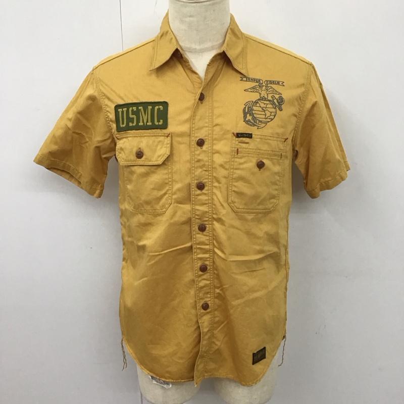 トイズマッコイ TOYS McCOY シャツ、ブラウス 半袖 半袖シャツ カラーシャツ 半袖カットソー M プリント 黄 / イエロー /  メンズ USED 古着 中古 10113100