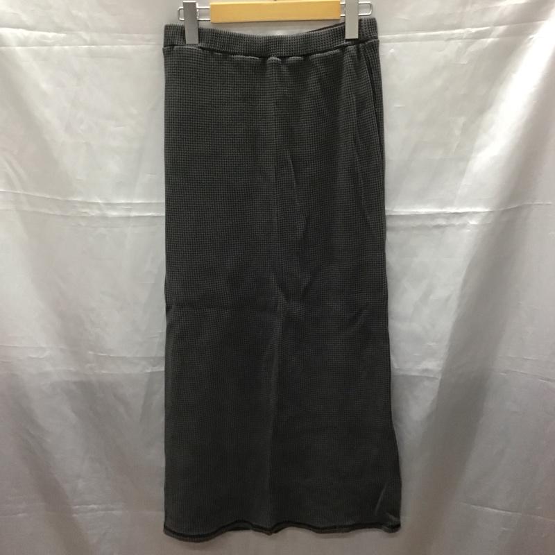 フリークスストア FREAK S STORE スカート ロングスカート 223-3148 ワッフルスカート FREE 無地 チャコールグレー / チャコールグレー /  レディース USED 古着 中古 10112462