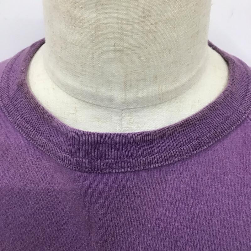 チャンピオン Champion Tシャツ 長袖 C5-Q401 NYU ラグランスリーブ M プリント 紫 / パープル /  メンズ USED 古着 中古 10120204