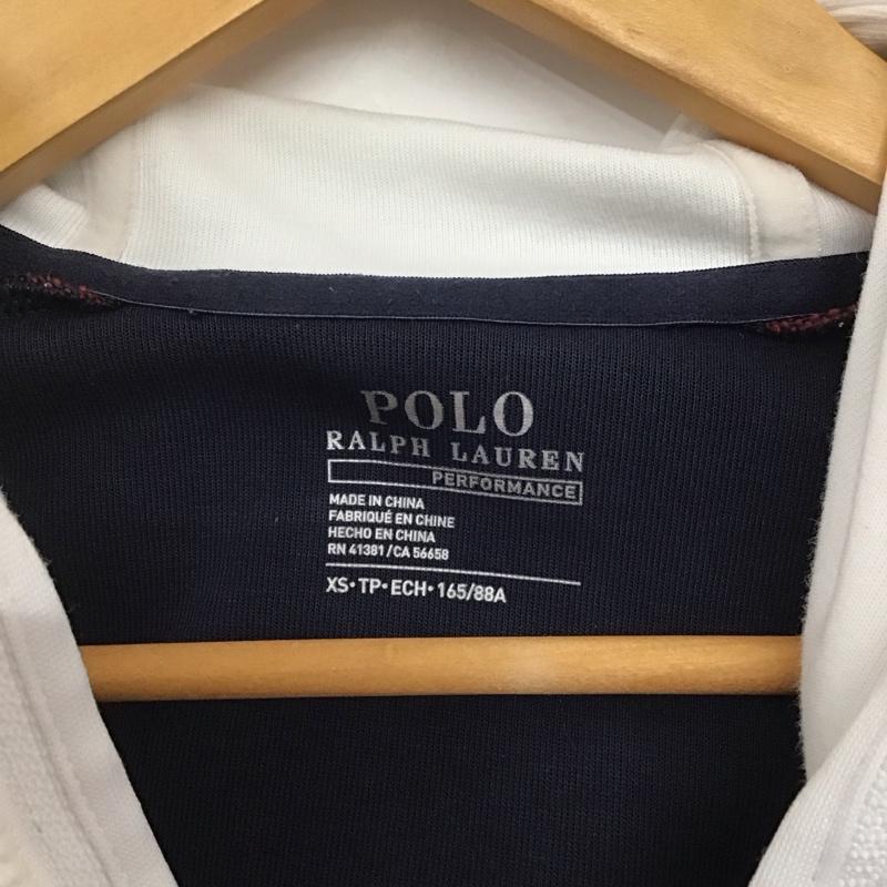 ポロラルフローレン POLO RALPH LAUREN パーカー 長袖 フルジップ ジップアップ フーディー スリーブロゴ XS ワンポイント 白 / ホワイト / X 赤 / レッド / X 紺 / ネイビー /  メンズ USED 古着 中古 10143858