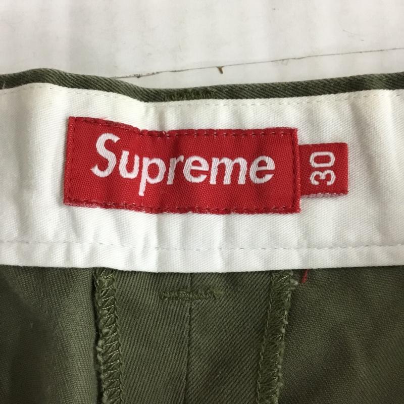 シュプリーム Supreme パンツ ショートパンツ ボタンフライハーフパンツ ショートパンツ カジュアルパンツ 30インチ 無地 カーキ / カーキ /  メンズ USED 古着 中古 10120646