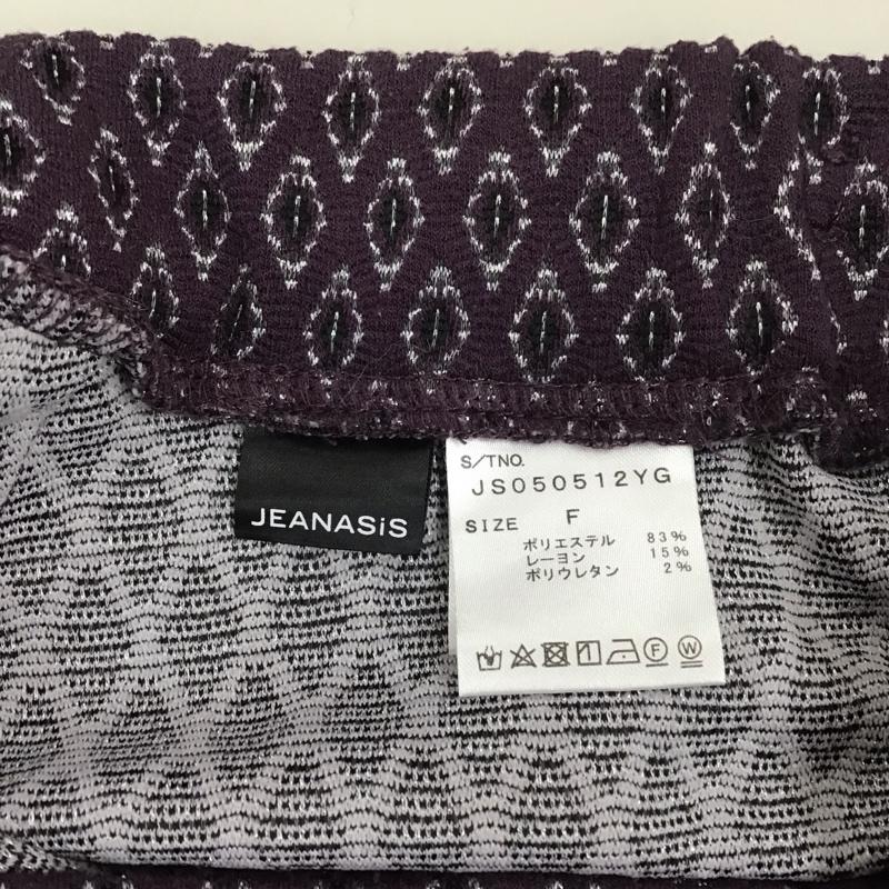 ジーナシス JEANASIS ボトムス ボトムス JS050512YG ラメジャガードパンツ FREE 総柄 紫 / パープル /  レディース USED 古着 中古 10112437