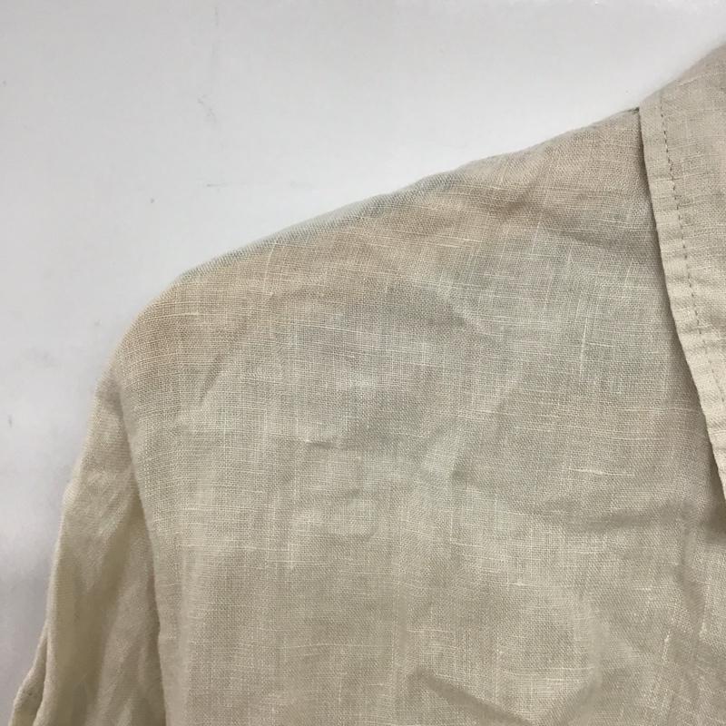 ケービーエフプラス KBF+ シャツ、ブラウス 長袖 KP15-23N170 リネン ビッグシャツ ONE SIZE 無地 ベージュ / ベージュ /  レディース USED 古着 中古 10147741