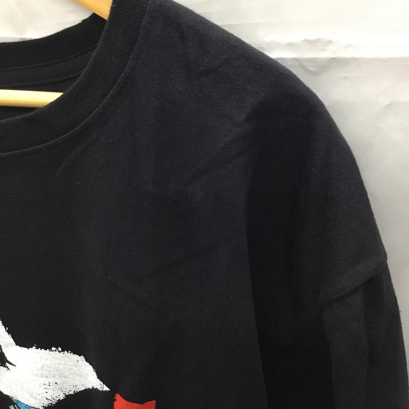 古着 USED Tシャツ 半袖 半袖カットソー プリントTシャツ クルーネックカットソー XL プリント 黒 / ブラック /  メンズ USED 古着 中古 10108361