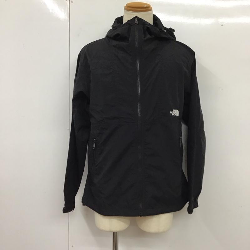 ザノースフェイス THE NORTH FACE ジャケット、上着 ジャンパー、ブルゾン np72230 コンパクトジャケット ジップアップジャケット 長袖パーカー M ロゴ、文字 黒 / ブラック /  メンズ USED 古着 中古 10119299