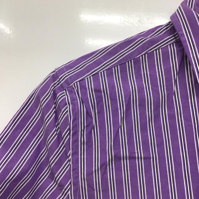 ラルフローレン RALPHLAUREN シャツ、ブラウス 半袖 KKWS022527 ストライプ 6 ワンポイント 紫 / パープル /  レディース USED 古着 中古 10144108