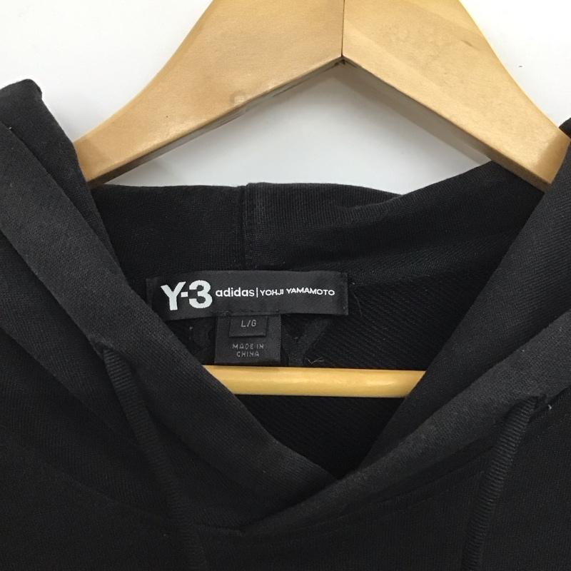 ワイスリー Y-3 パーカー 長袖 fj0440 19AWYOHJILETTERSHOODIE パーカー L ロゴ、文字 黒 / ブラック /  メンズ USED 古着 中古 10148818