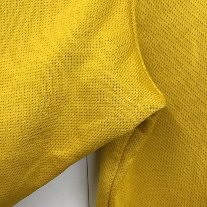 ザノースフェイス THE NORTH FACE カットソー 長袖 長袖カットソー ジップアップネックカットソー スタンドカラー M ロゴ、文字 黄 / イエロー /  メンズ USED 古着 中古 10130472