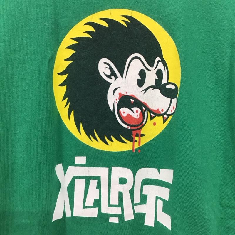 エクストララージ XLARGE Tシャツ 半袖 半袖カットソー プリントTシャツ クルーネックカットソー 古着 M プリント 緑 / グリーン /  メンズ USED 古着 中古 10132369