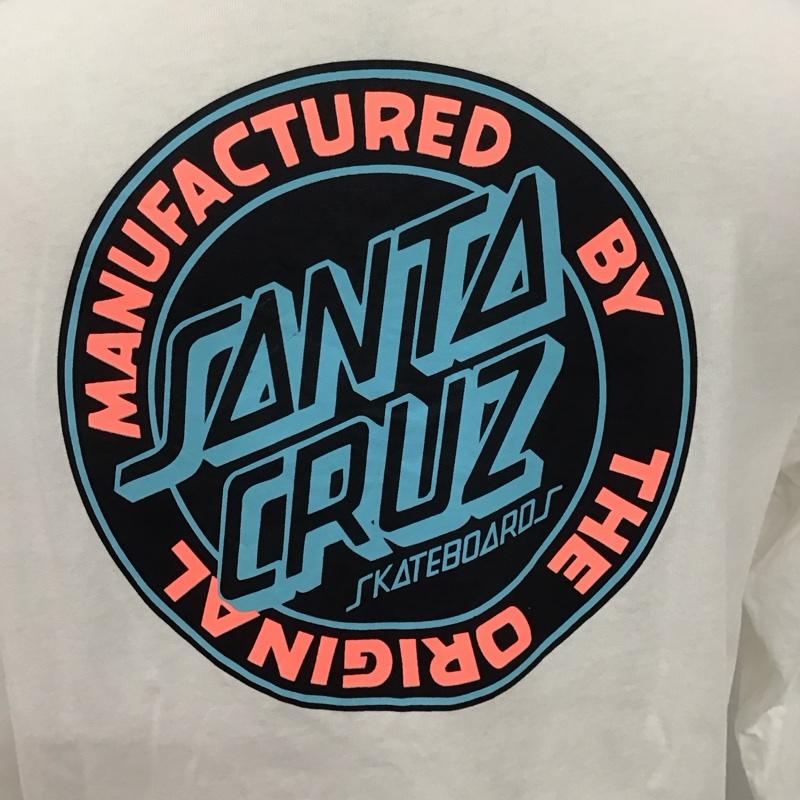 サンタクルーズ SANTA CRUZ カットソー 長袖 長袖カットソー クルーネックカットソー ロングスリーブカットソー プリントTシャツ M プリント 白 / ホワイト /  メンズ USED 古着 中古 10123537