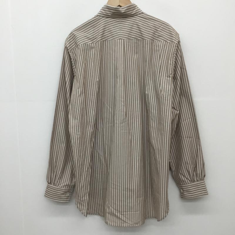 ニードルス Needles シャツ、ブラウス 長袖 ストライプシャツ　PU256 M ストライプ 茶 / ブラウン /  メンズ USED 古着 中古 10127271