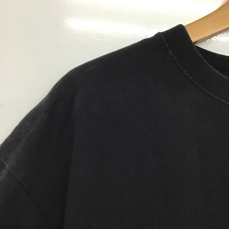 アヴィレックス AVIREX Tシャツ 半袖 半袖カットソー プリントTシャツ クルーネックカットソー XL ロゴ、文字 黒 / ブラック /  メンズ USED 古着 中古 10128669