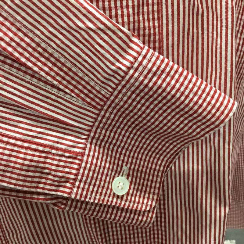 ジュンヤワタナベコムデギャルソンマン JUNYA WATANABE COMME des GARCONS MAN シャツ、ブラウス 長袖 L ストライプ 白 / ホワイト / X 赤 / レッド /  メンズ USED 古着 中古 10106288