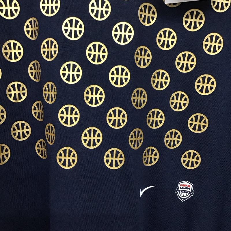 ナイキ NIKE Tシャツ 半袖 fq3631-451 USA24TEAMOLY24S/STEE 半袖カットソー プリントTシャツ XL プリント 紺 / ネイビー /  メンズ USED 古着 中古 10132565