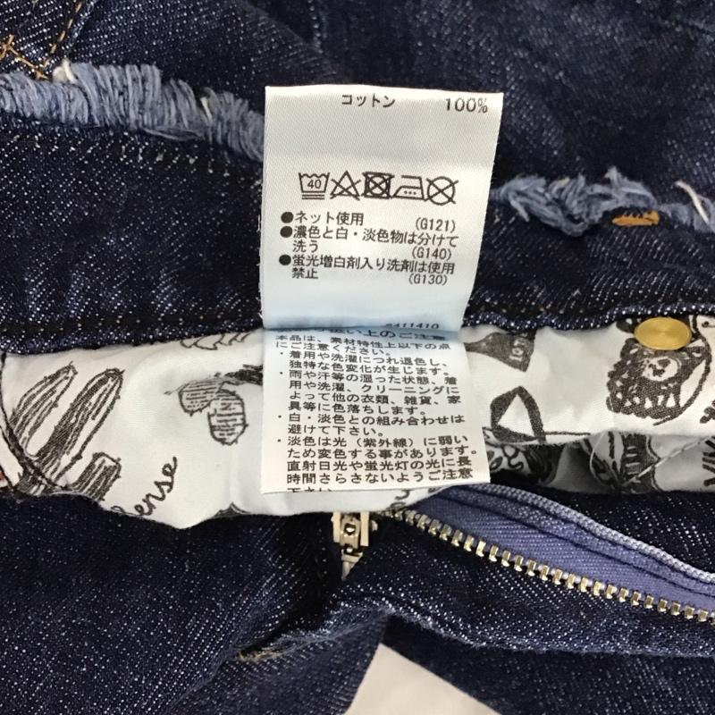 ロデオクラウンズ Rodeo Crowns パンツ デニム、ジーンズ 420ASZ11-0360 フリンジ ワイドパンツ S 無地 インディゴ / インディゴ /  レディース USED 古着 中古 10120594
