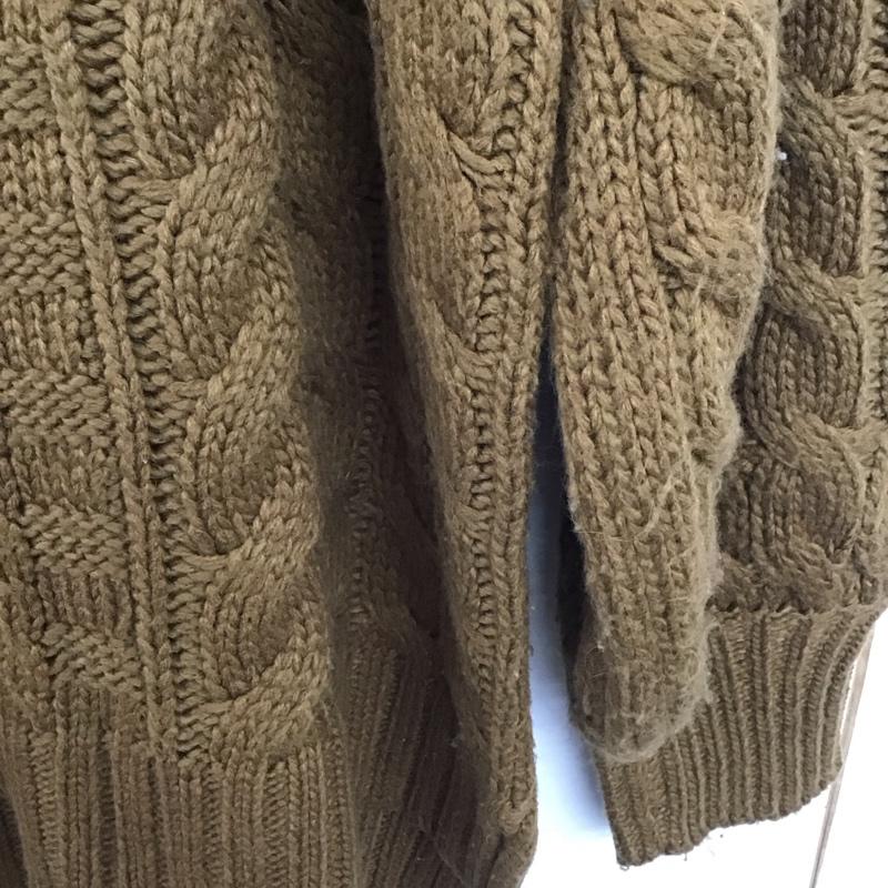 チコ CHICO ニット、セーター 長袖 長袖ニットカットソー クルーネック セーター FREE 総柄 茶 / ブラウン /  レディース USED 古着 中古 10147189