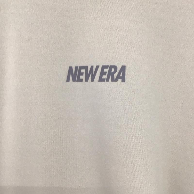 ニューエラ NEW ERA Tシャツ 半袖 半袖カットソー プリントTシャツ クルーネックカットソー XL ロゴ、文字 ベージュ / ベージュ /  メンズ USED 古着 中古 10148116