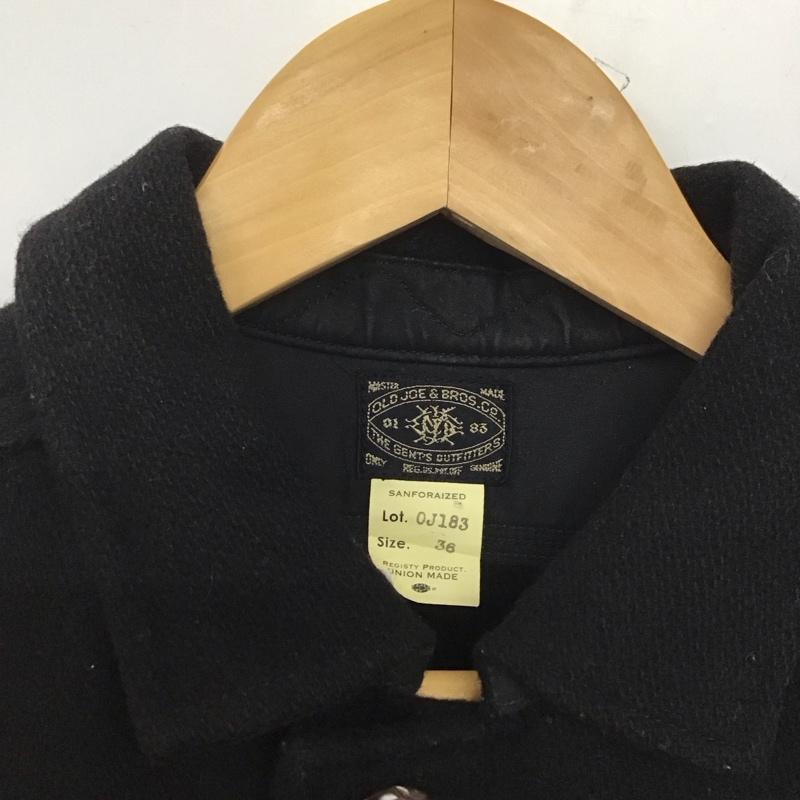 オールドジョー OLD JOE シャツ、ブラウス 長袖 長袖シャツ 無地シャツ カラーシャツ 36 無地 黒 / ブラック /  メンズ USED 古着 中古 10145560