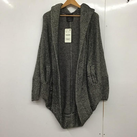 ザラニット ZARA KNIT ジャケット、上着 ジャケット、ブレザー 長袖ニットジャケット アウター カーディガン M 総柄 白 / ホワイト / X 黒 / ブラック /  レディース USED 古着 中古 10144304