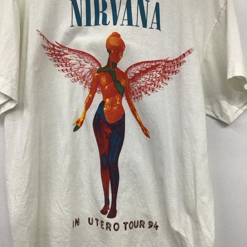 古着 USED Tシャツ 半袖 半袖カットソー プリントTシャツ クルーネックカットソー L プリント 白 / ホワイト /  メンズ USED 古着 中古 10132587