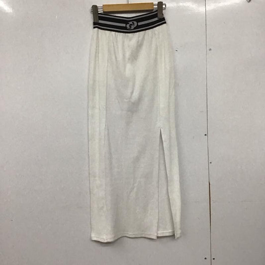 ジェイダ GYDA スカート ロングスカート 072530844901 GD JQ DEEPスリットLONGスカートライクショートパンツ FREE 無地 白 / ホワイト /  レディース USED 古着 中古 10148929