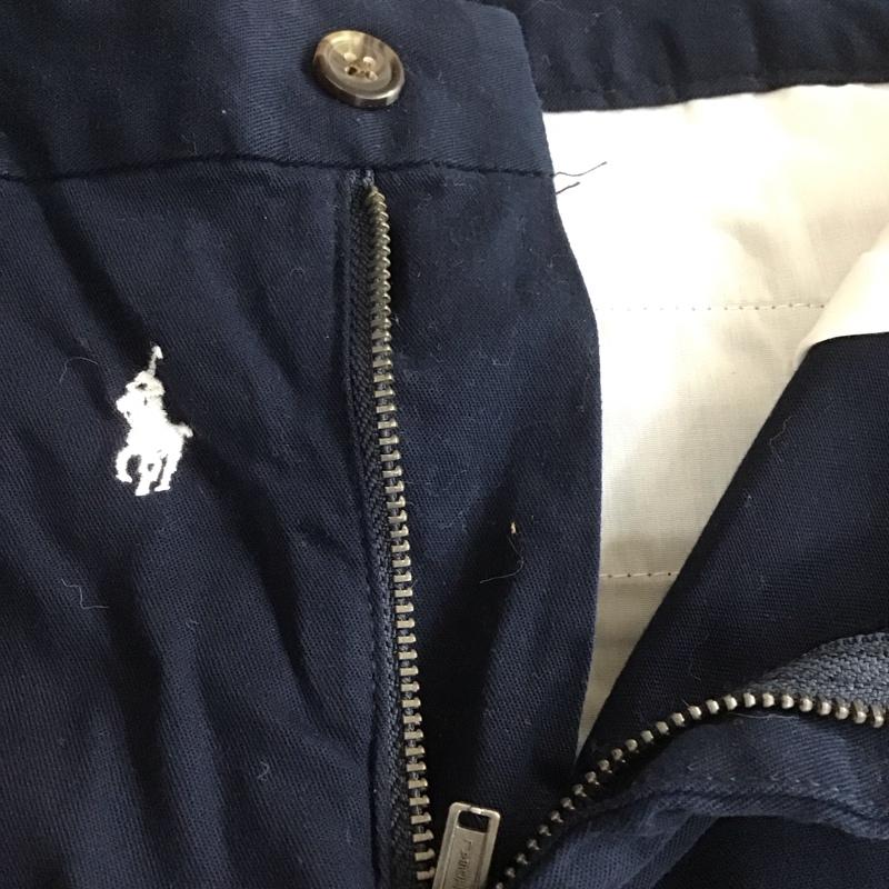ポロラルフローレン POLO RALPH LAUREN パンツ ショートパンツ ショートパンツ ハーフパンツ カジュアルパンツ ロゴ、文字 紺 / ネイビー /  メンズ USED 古着 中古 10112125