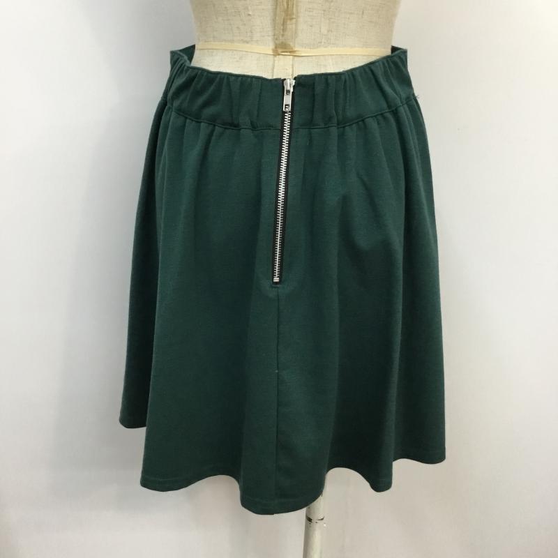 ローリーズファーム LOWRYS FARM スカート ミニスカート FREE 無地 緑 / グリーン /  レディース USED 古着 中古 10044940