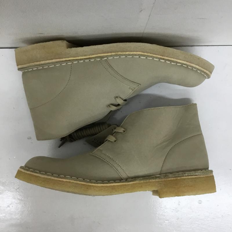 クラークス Clarks ブーツ ショートブーツ 13713 26.0cm 無地 ベージュ / ベージュ /  メンズ USED 古着 中古 10138520