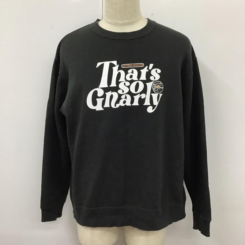 ベイフロー BAYFLOW トレーナー 長袖 4 プリント 黒 / ブラック /  メンズ USED 古着 中古 10121755