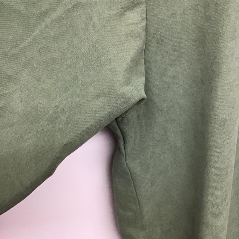 セレクトモカ select MOCA ワンピース ロングスカート 長袖シャツワンピース ノーカラーシャツワンピース M 無地 カーキ / カーキ /  レディース USED 古着 中古 10138360