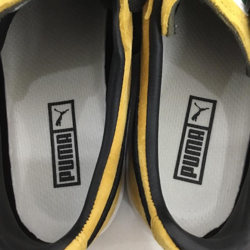 プーマ PUMA スニーカー スニーカー 361466 01 CLYDE 27cm 箱有 27.0cm ロゴ、文字 黄 / イエロー / X 黒 / ブラック /  メンズ USED 古着 中古 10131224