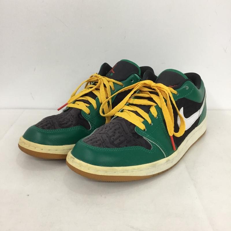 ナイキ NIKE スニーカー スニーカー DQ8422-300 AIR JORDAN 1 LOW SE MALACHITE 26.5cm 26.5cm ロゴ、文字 黒 / ブラック / X 緑 / グリーン /  メンズ USED 古着 中古 10142088