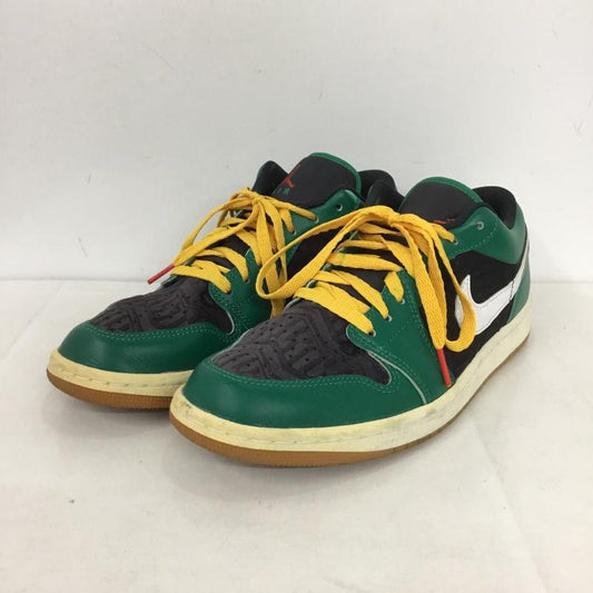 ナイキ NIKE スニーカー スニーカー DQ8422-300 AIR JORDAN 1 LOW SE MALACHITE 26.5cm 26.5cm ロゴ、文字 黒 / ブラック / X 緑 / グリーン /  メンズ USED 古着 中古 10142088