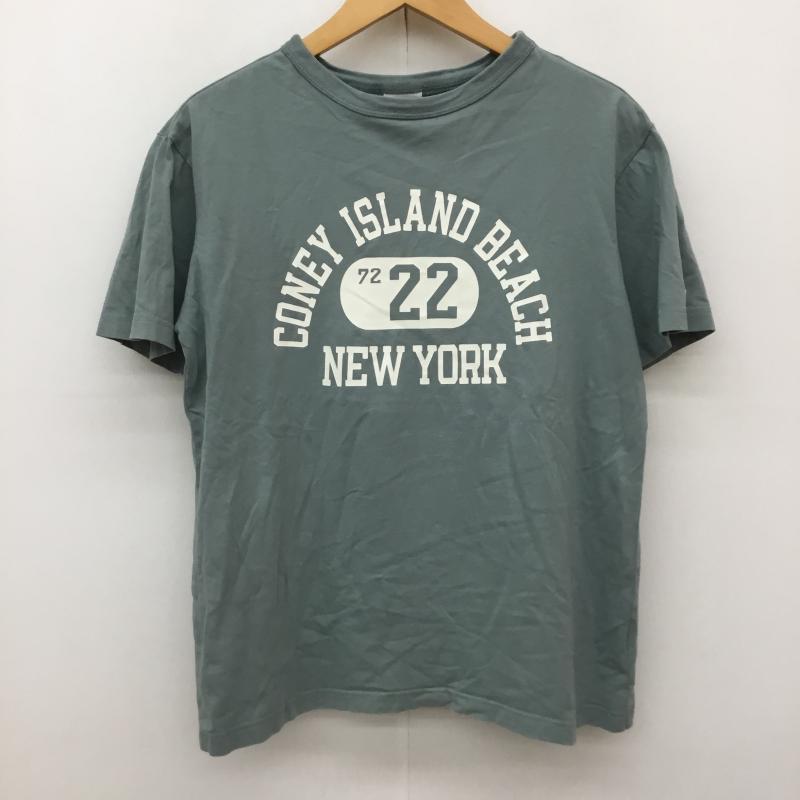チャンピオン Champion Tシャツ 半袖 M ロゴ、文字 緑 / グリーン / X 薄緑 / ライトグリーン /  レディース USED 古着 中古 10139440
