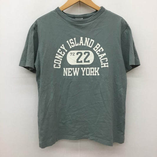チャンピオン Champion Tシャツ 半袖 M ロゴ、文字 緑 / グリーン / X 薄緑 / ライトグリーン /  レディース USED 古着 中古 10139440