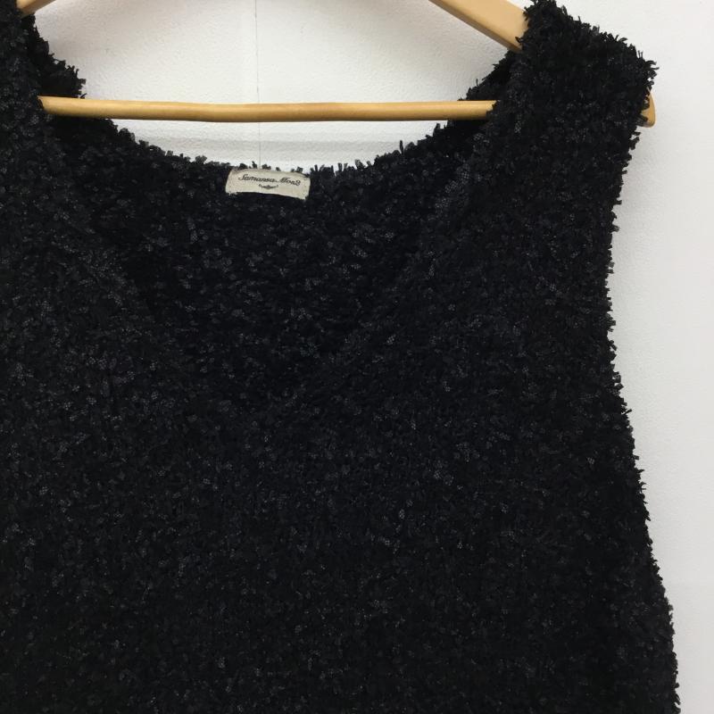 サマンサモスモス Samansa Mos2 ベスト ベスト FREE 無地 黒 / ブラック /  レディース USED 古着 中古 10140078