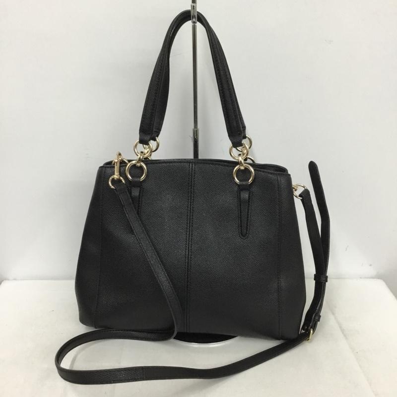 コーチ COACH ハンドバッグ ハンドバッグ F57847 2WAY ショルダーバッグ ロゴ、文字 黒 / ブラック /  レディース USED 古着 中古 10147145