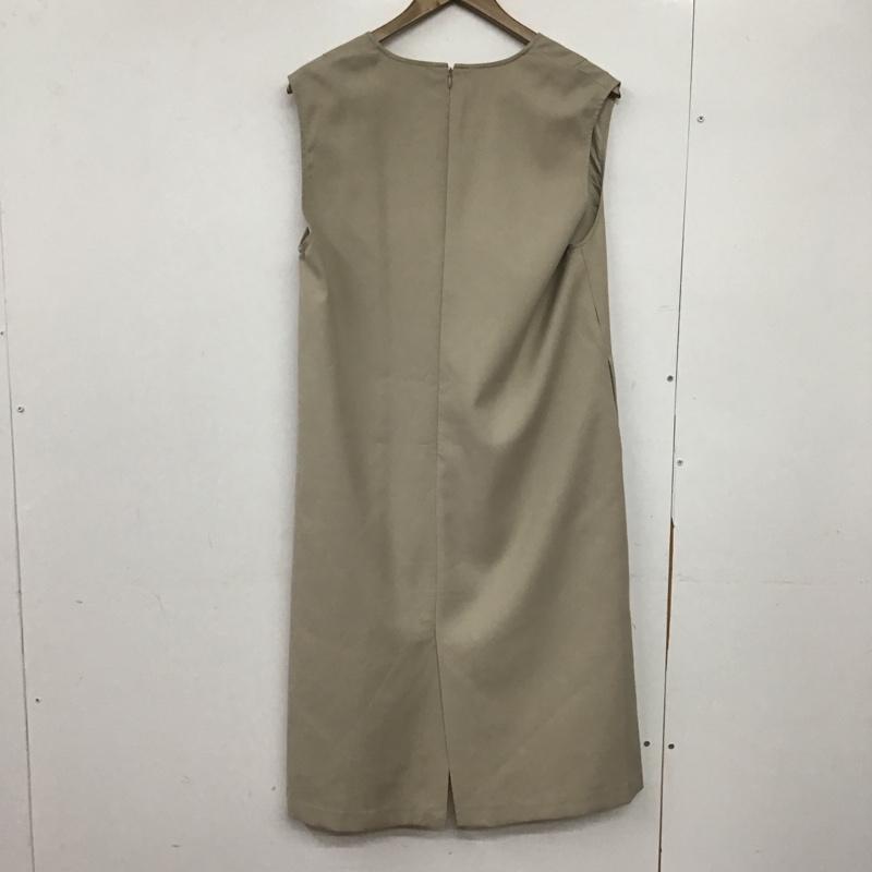 ミラオーウェン Mila Owen ワンピース ロングスカート 09WF0225039 Vネック 1 無地 ベージュ / ベージュ /  レディース USED 古着 中古 10146511