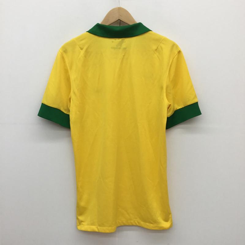ナイキ NIKE カットソー 半袖 NIKE ブラジル代表2013レプリカユニフォーム　518730-703 S ロゴ、文字 黄 / イエロー / X 緑 / グリーン /  メンズ USED 古着 中古 10128208