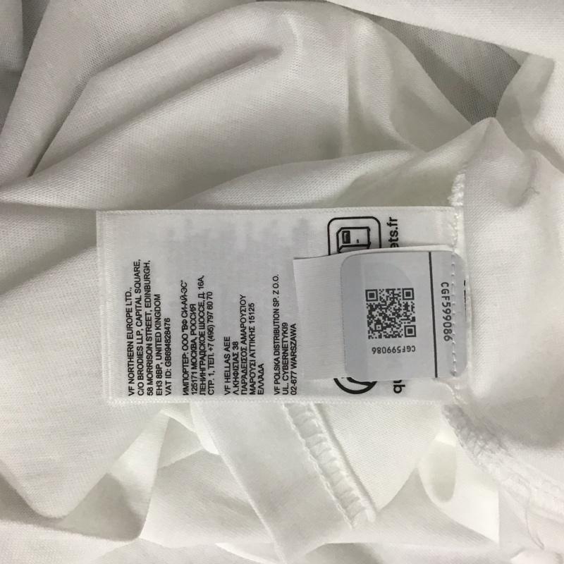 ザノースフェイス THE NORTH FACE Tシャツ 半袖 NF0A87NVFN4 Redbox Celebration Tee M ロゴ、文字 X プリント 白 / ホワイト /  メンズ USED 古着 中古 10132486