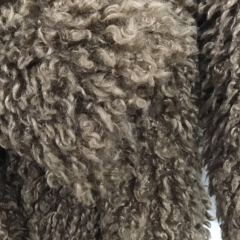 ザラ ZARA コート コート一般 6318 232 707 フェイクファー ボリュームコート XS 無地 茶 / ブラウン /  レディース USED 古着 中古 10133757