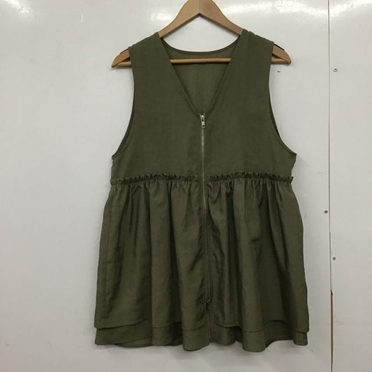 レプシィム LEPSIM ベスト ベスト FREE 無地 カーキ / カーキ /  レディース USED 古着 中古 10150999